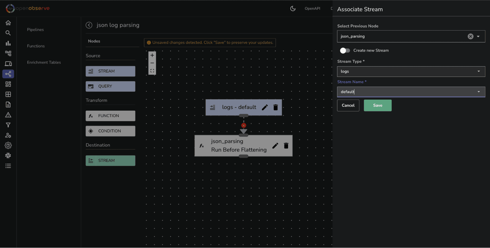 Add pipeline